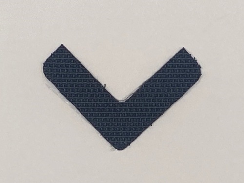 Klittenband hoekjes zwart 33 x 9 mm, 100 stuks