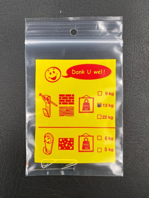 Reisaco Ophanghaakjes metaal tot 13 kg, 100 zakjes