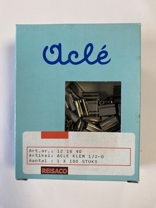 Aclé Wisselklem 1/2-0, 15 x 5 x 11 mm, 100 stuks