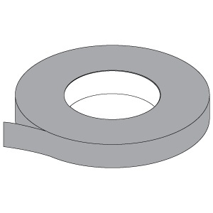 Gomband bruin, lengte 200 meter, breedte 48 mm, 1 rol