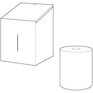 Handdoekrol houder RVS