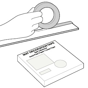 Decoratie Tape 981-Off White, lengte 25 meter breedte 48 mm, 1 rol 