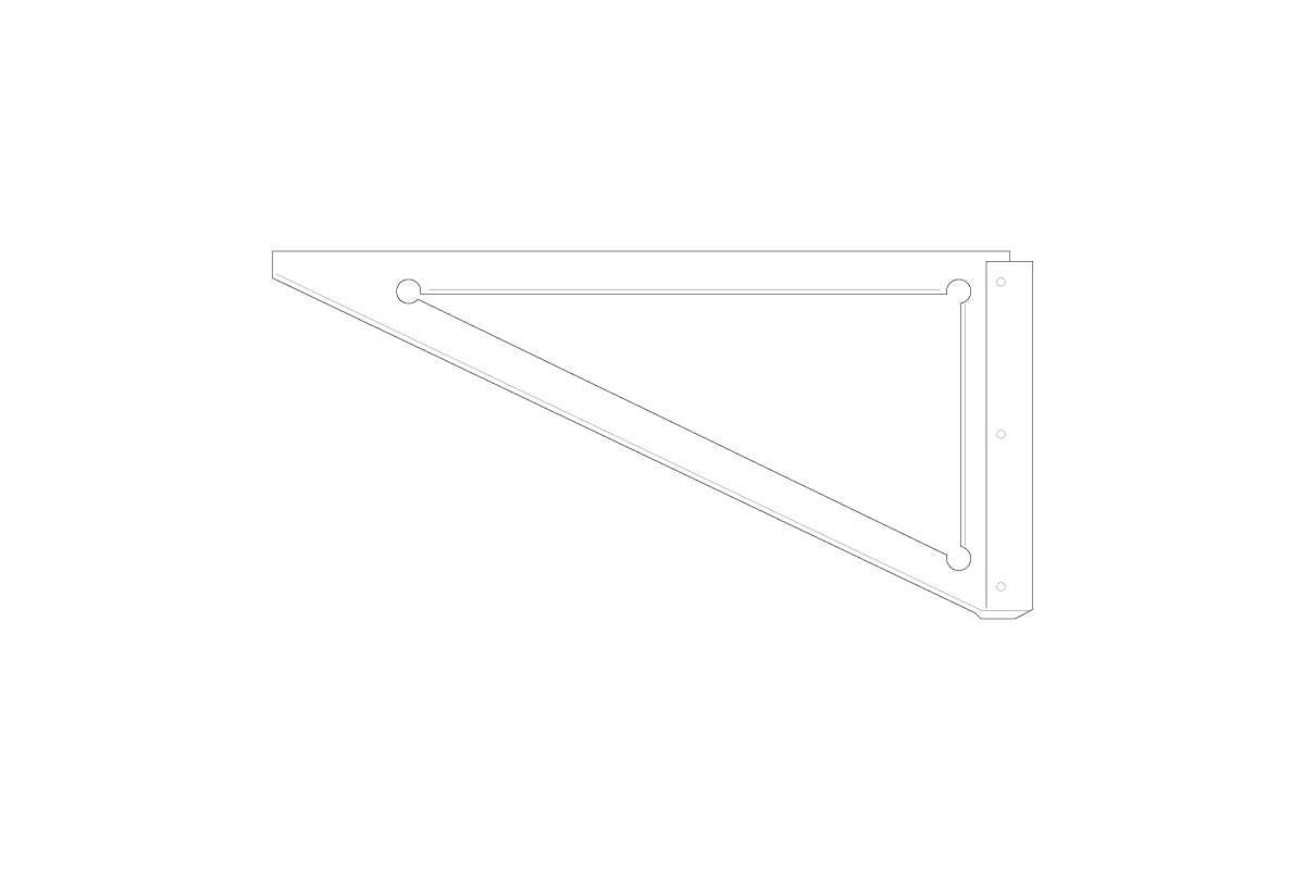 Glassnijhaak, snijlengte tot 135 cm, 1 stuk