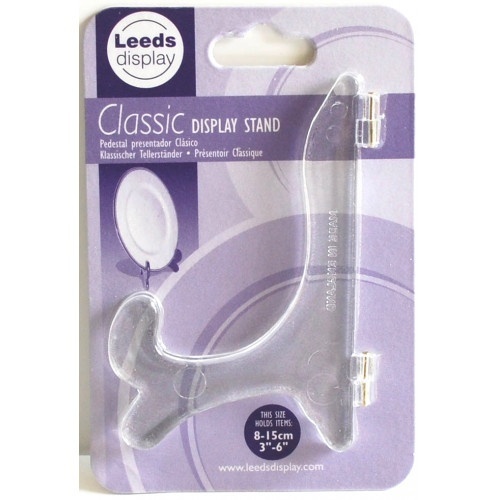 Leeds Kunststof standaard transparant klassiek, voor hoogte van 8-15 cm, 1 stuk