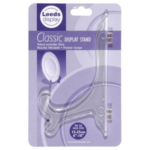 Leeds Kunststof standaard transparant klassiek, voor hoogte van 15-25 cm, 1 stuk