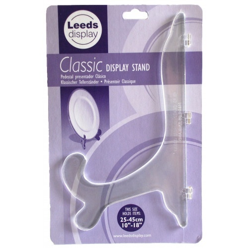 Leeds Kunststof standaard transparant klassiek, voor hoogte van 25-45 cm, 1 stuk