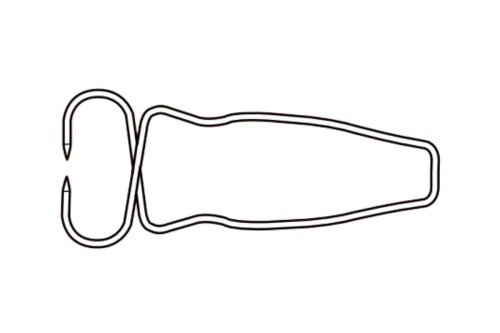 Verstektangtje klein, voor lijstbreedtes tot 25 mm, 1 stuk