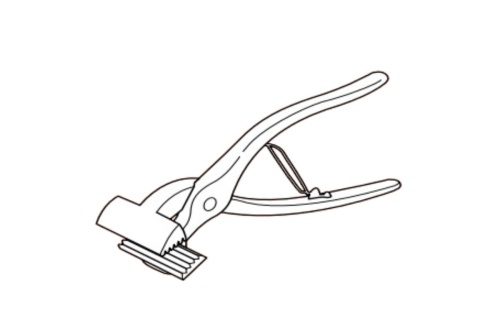 Spantang voor linnen met veer, budget kwaliteit, lengte 20 cm, bekbreedte 6 cm, 1stuk