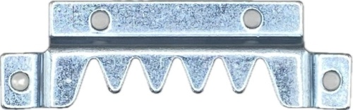 Mega-tandhanger lengte 90 mm hoogte 25 mm, draagkracht 110 kg, 1000 stuks, zonder schroeven