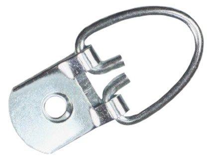 Schroefbeugels breed 1-gats, plaatbreedte 16 mm hoogte 43 mm, 1000 stuks, bulk zonder schroeven