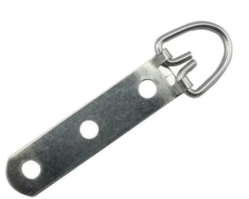 Schroefbeugels breed 3-gats, plaatbreedte 16 mm hoogte 90 mm, 1000 stuks, bulk zonder schroeven 