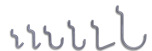 Reisaco Boardhaken model 6, hoogte 78 mm, 100 stuks 