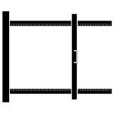 Serie-Glassnijhaak snijlengte tot 80 cm, 1 stuk
