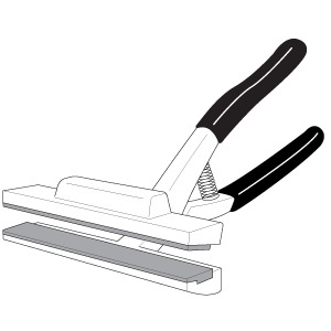 Spantang voor linnen extra brede bek, lengte 20 cm, bekbreedte 12 cm, 1 stuk