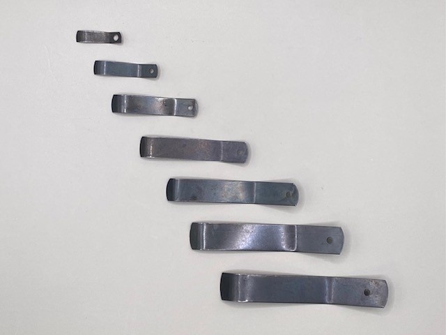 Wisselveren geblauwd verenstaal, lengte 8 cm, 1000 stuks, aanbevolen schroef 157020